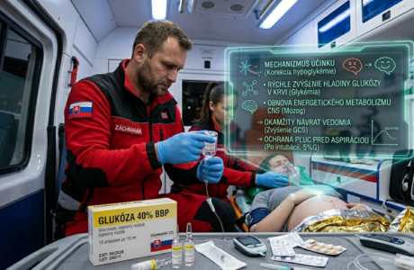 Algoritmus liečby akútnej hypoglykémie a intravenózne podávanie glukózy v podmienkach ZZS