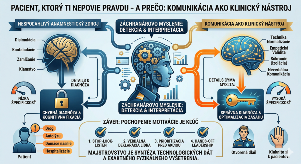 Odoberanie anamnézy u pacienta v ZZS ako kľúčový klinický a diagnostický nástroj
